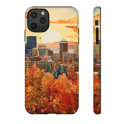 An Urban Autumn Overlook - Impact Resistant Phone Case iPhone 11 Pro Max Matte